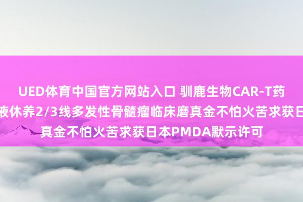 UED体育中国官方网站入口 驯鹿生物CAR-T药品伊基奥仑赛打针液休养2/3线多发性骨髓瘤临床磨真金不怕火苦求获日本PMDA默示许可